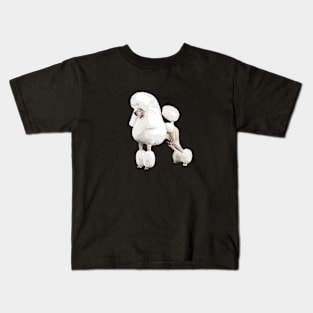 Poodle Standard White Elegance Kids T-Shirt